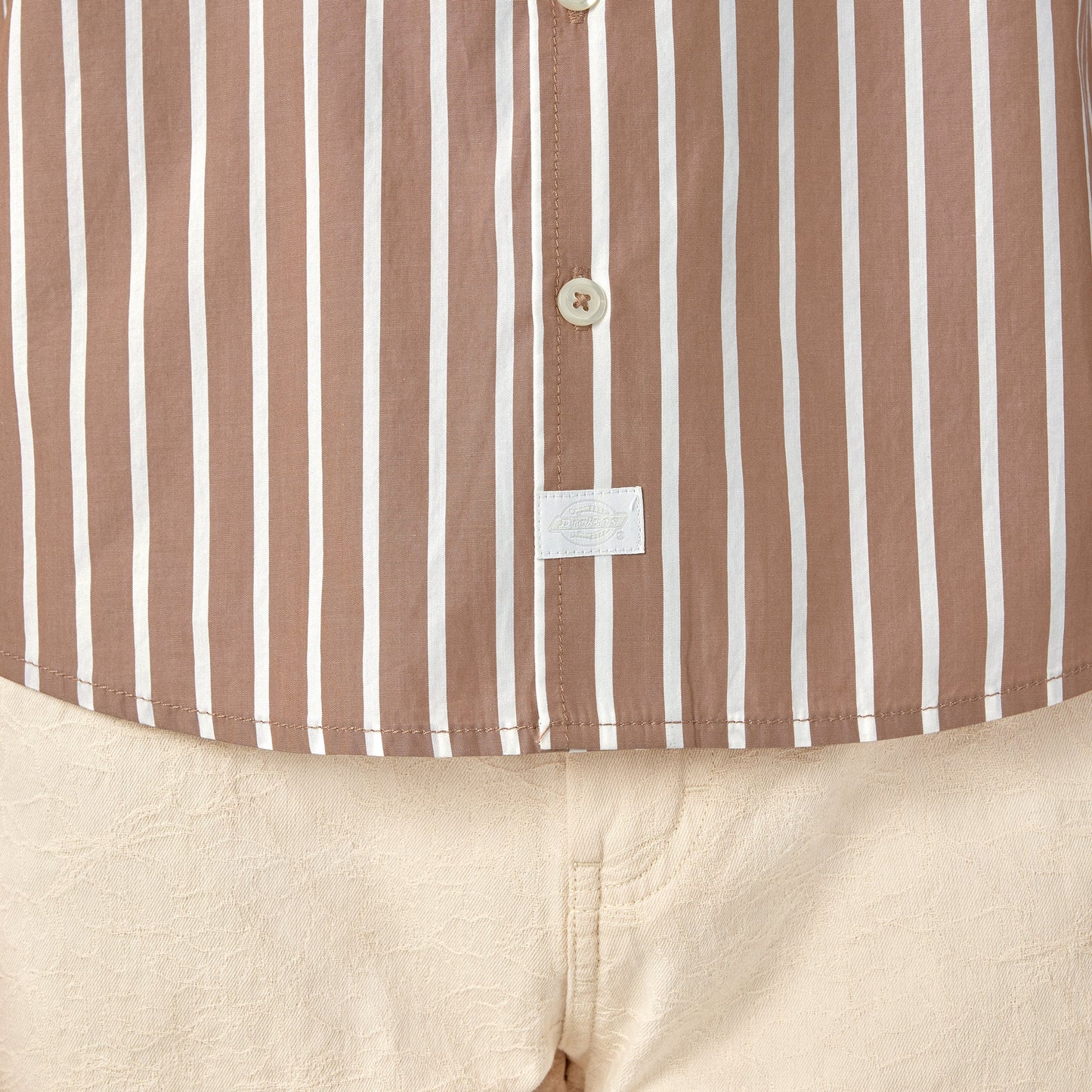 Short Sleeve Striped Service Shirt
