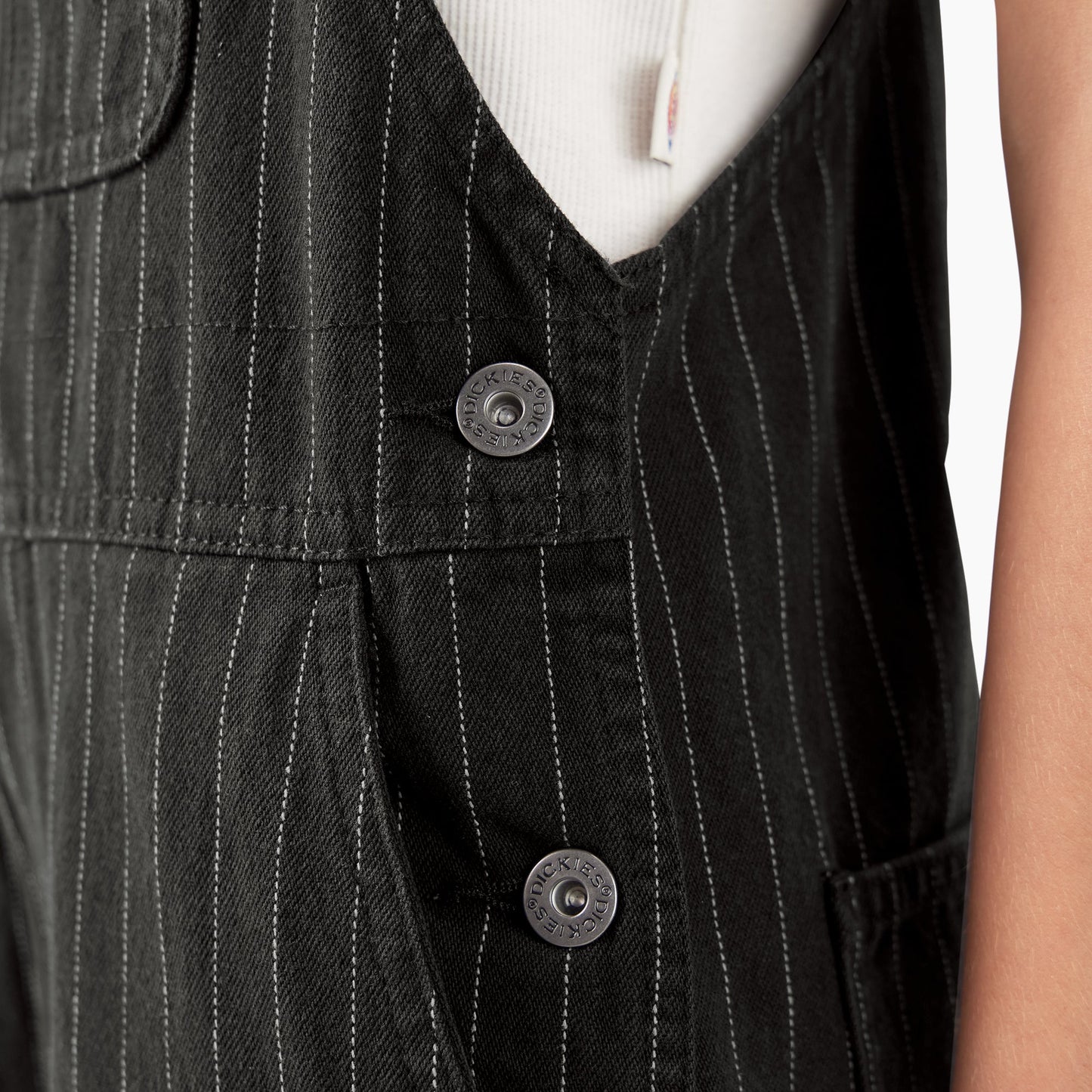 Women’s Pinstripe Service Bib Overalls