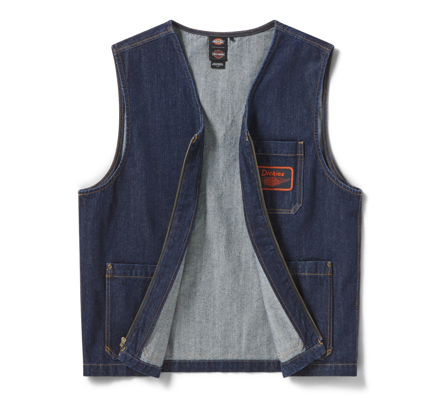 Dickies x Harley-Davidson® Denim Zip-Up Vest