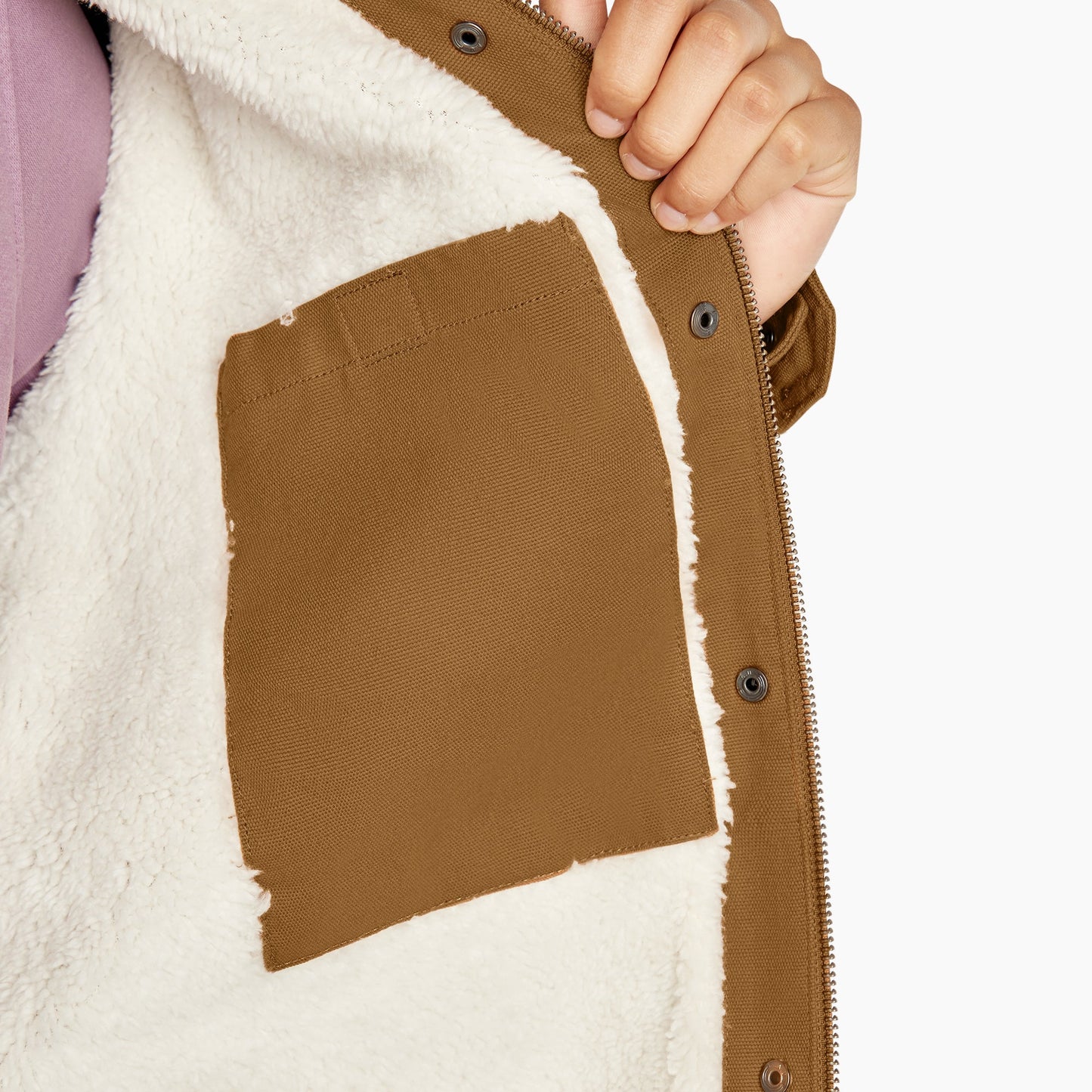 Women's Duck High Pile Fleece Lined Chore Coat