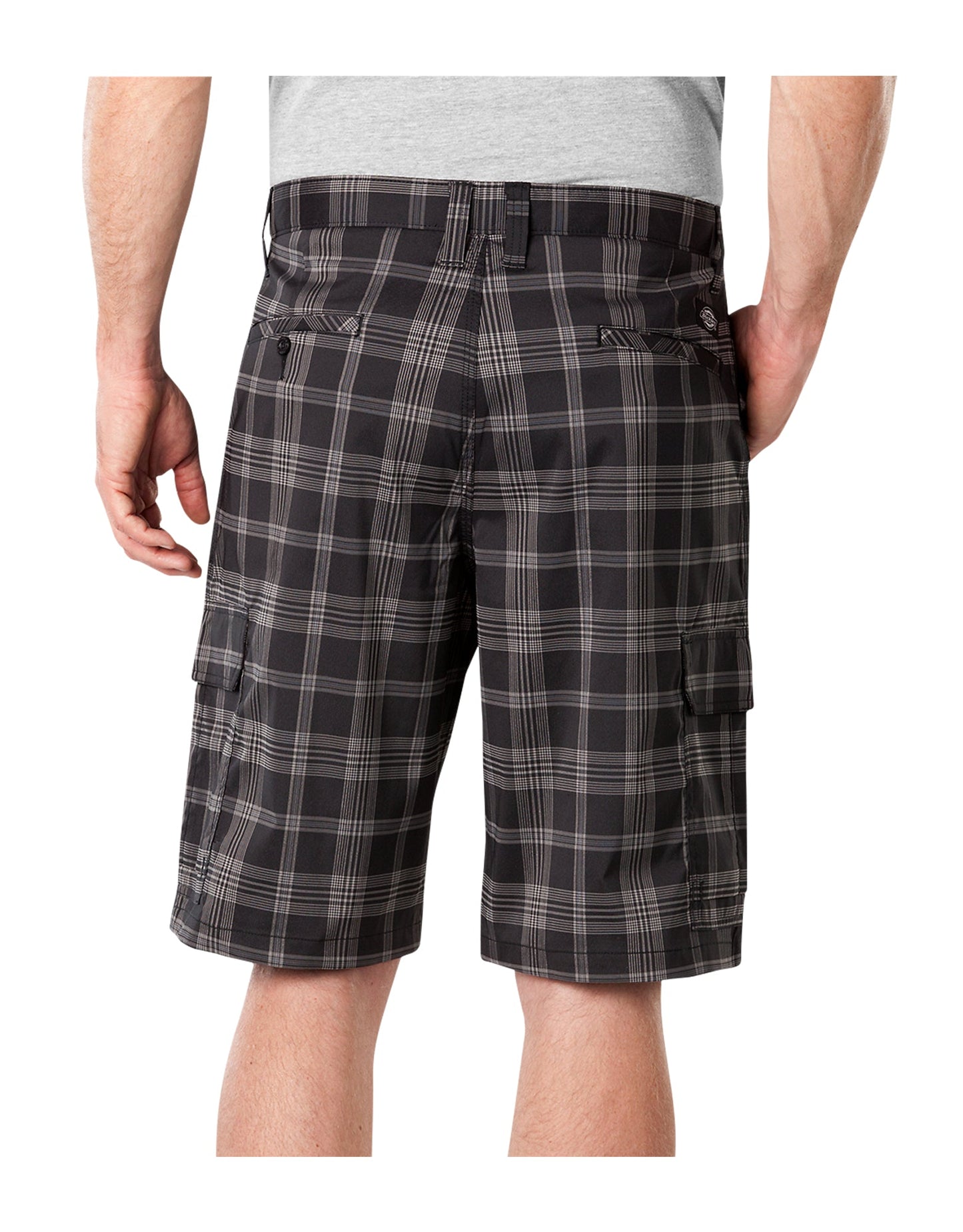 Performance Flex 11" Relaxed Fit Plaid Cargo Shorts