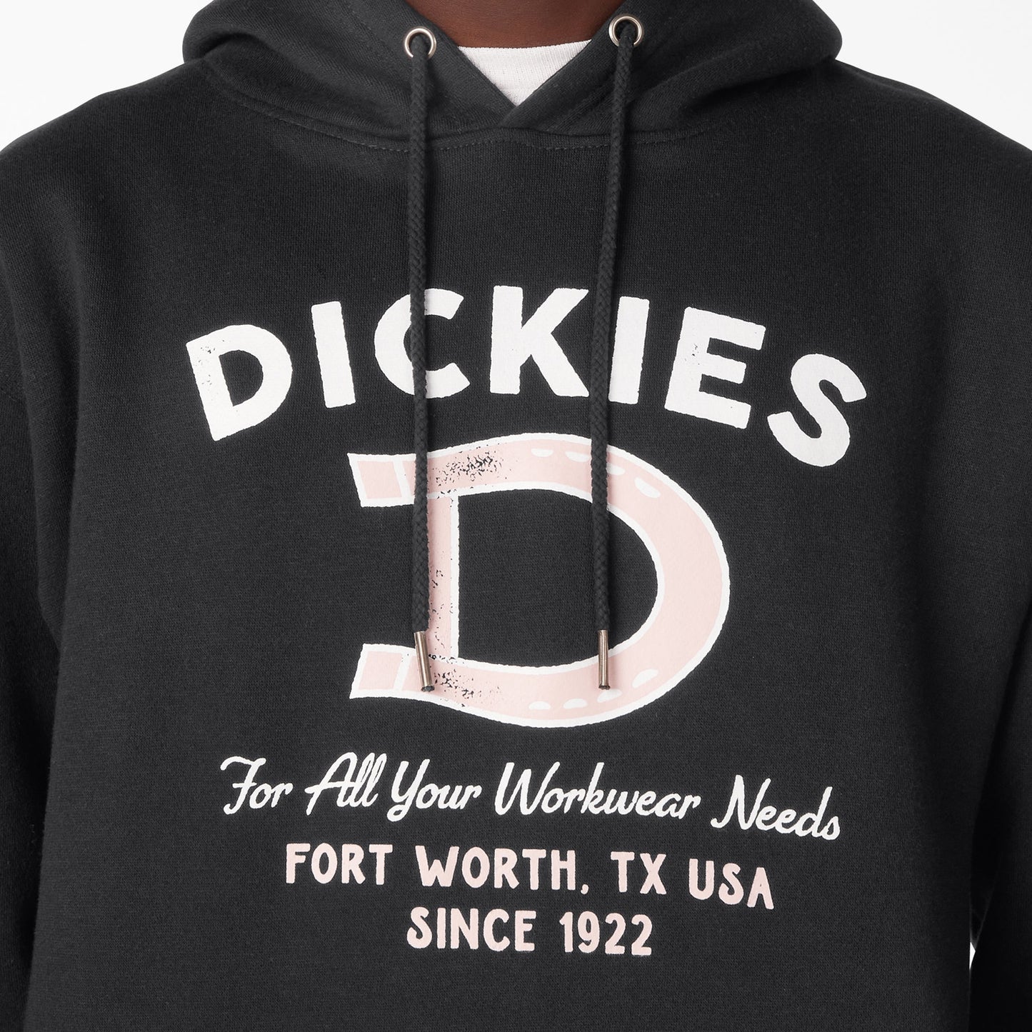 Distressed Ox Collar Graphic Hoodie