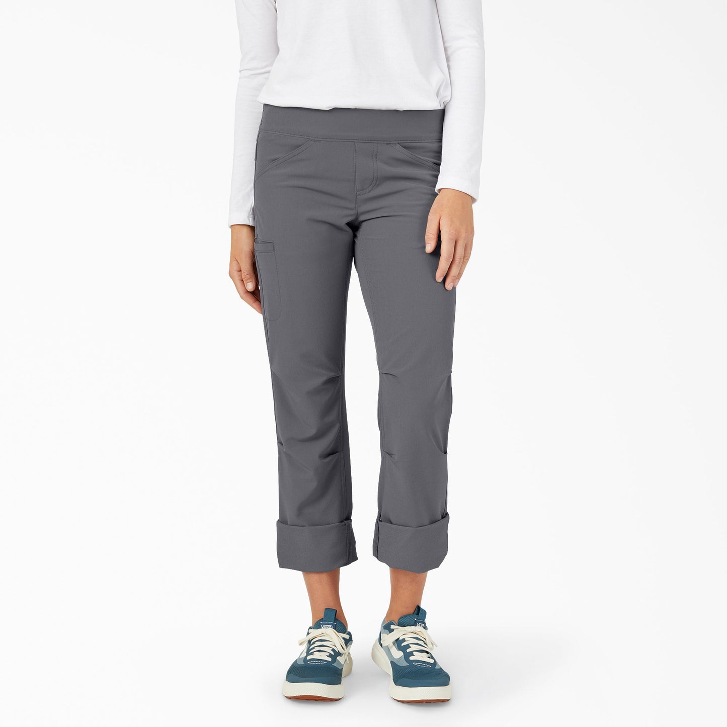 Women's Cooling Relaxed Straight Fit Roll-Up Pants