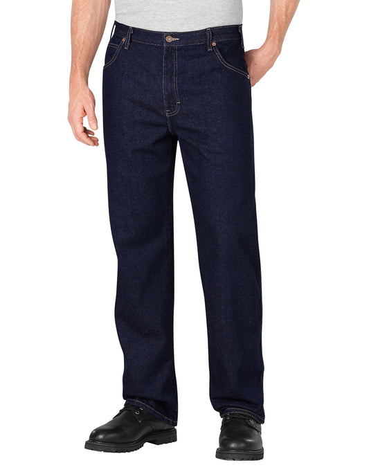 Loose Fit Straight Leg Denim Jeans
