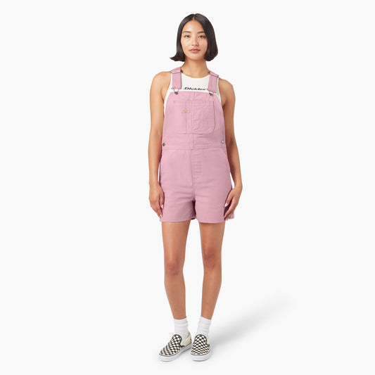 Women's Duck Canvas Bib Shortalls, 4"