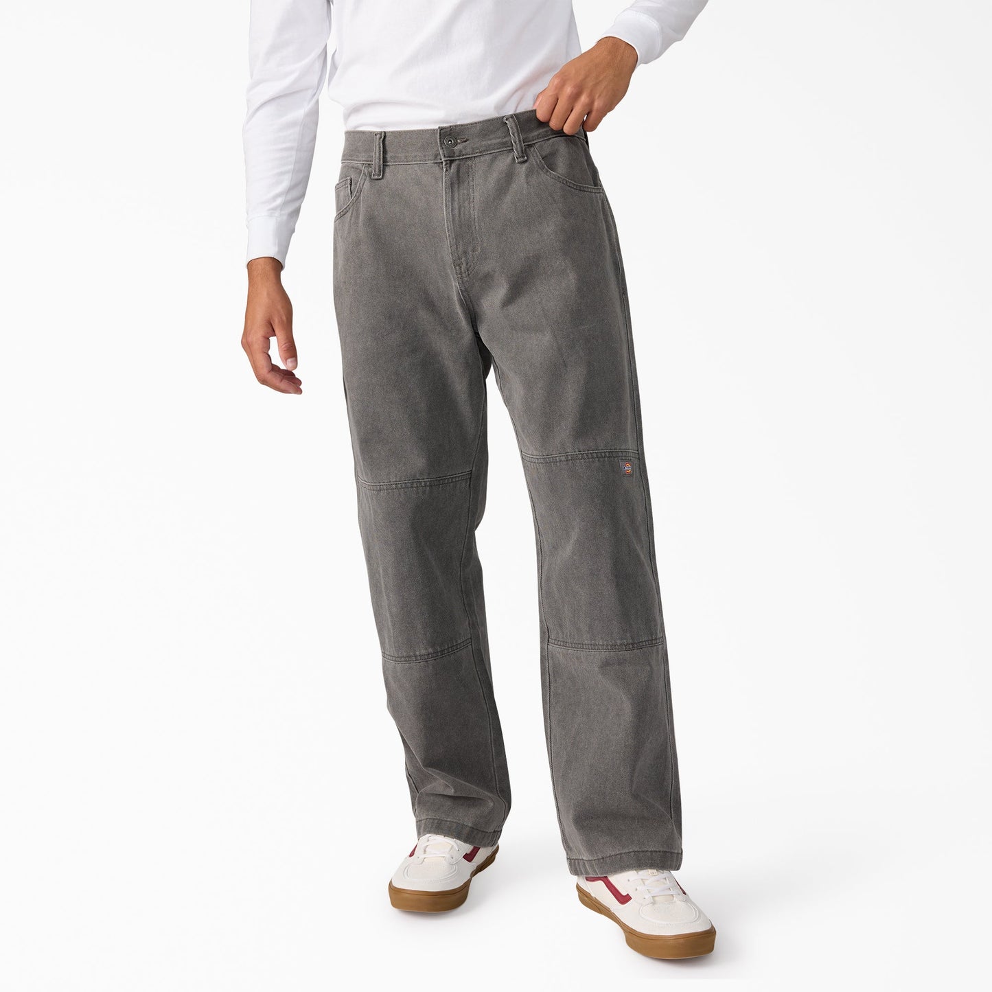 Relaxed Fit Double Knee Jeans