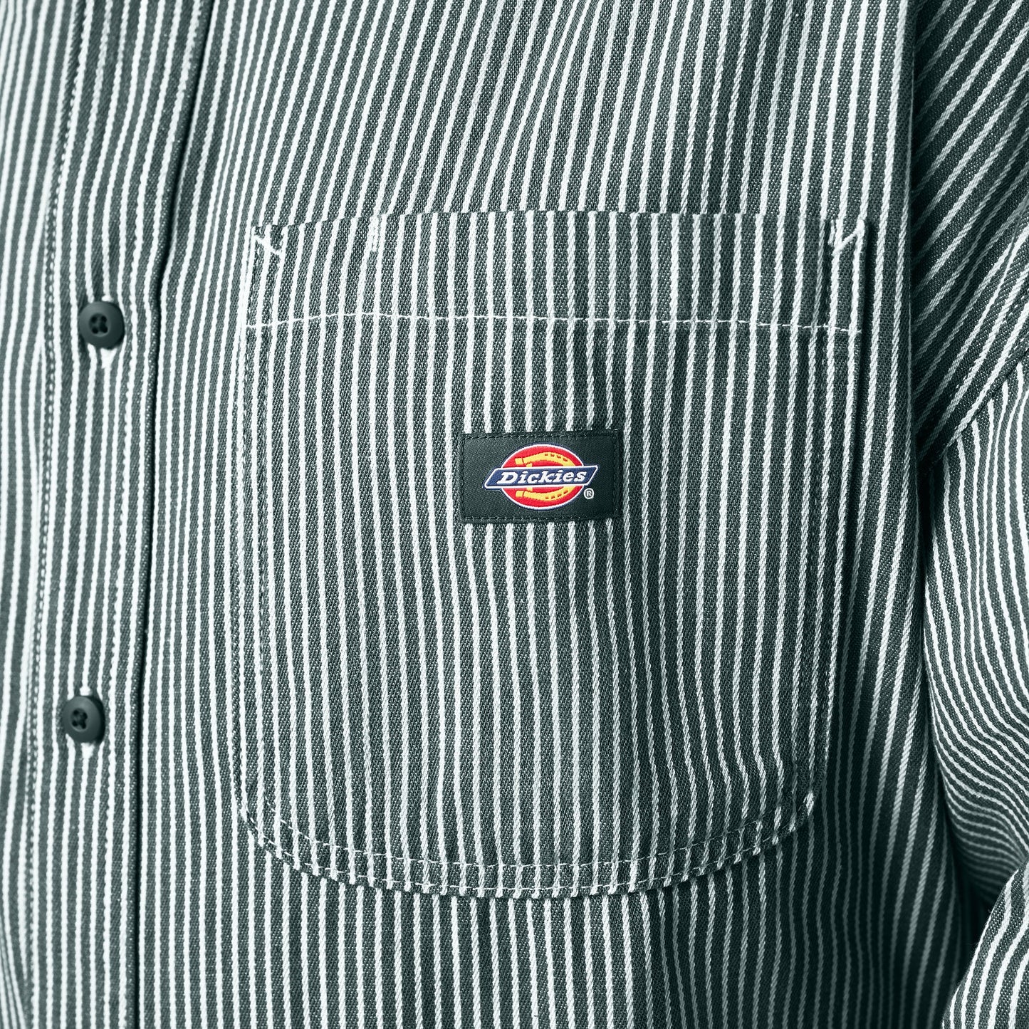 Hickory Stripe Button-Up Shirt