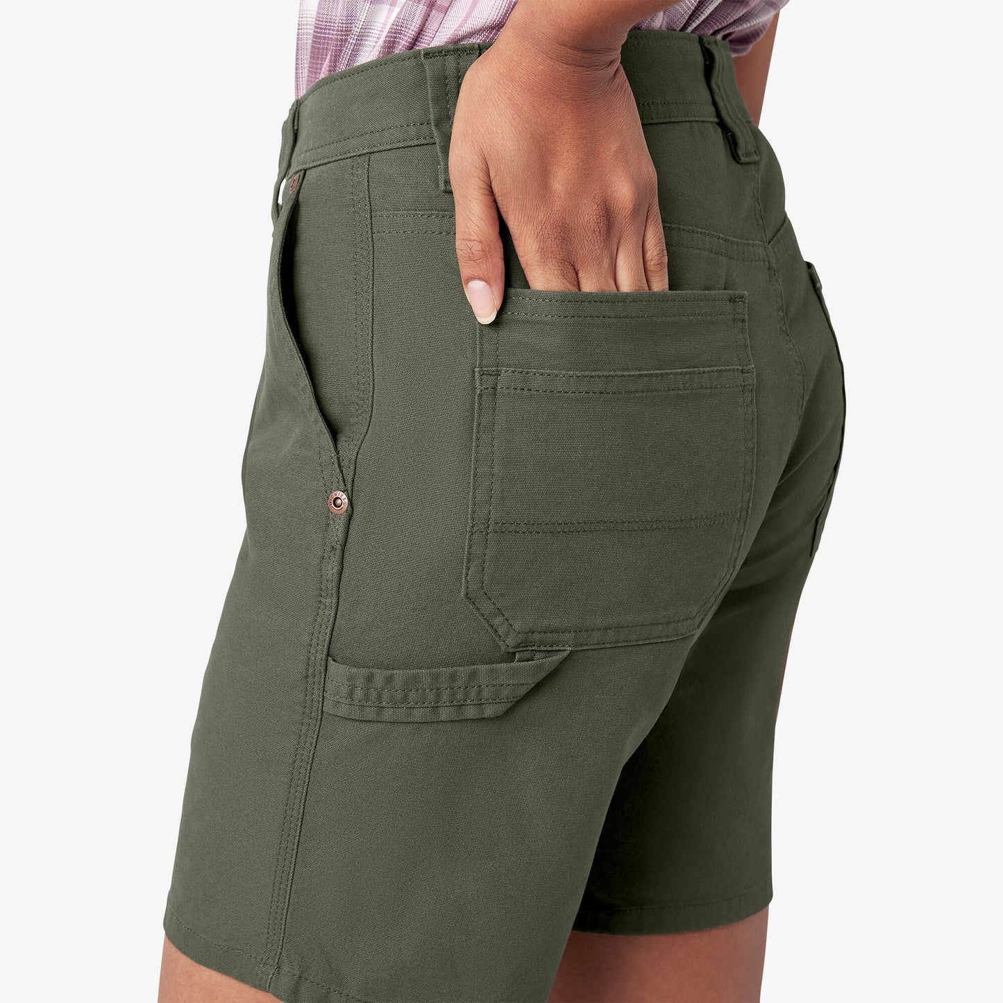 Women’s Duck Carpenter Shorts, 7"