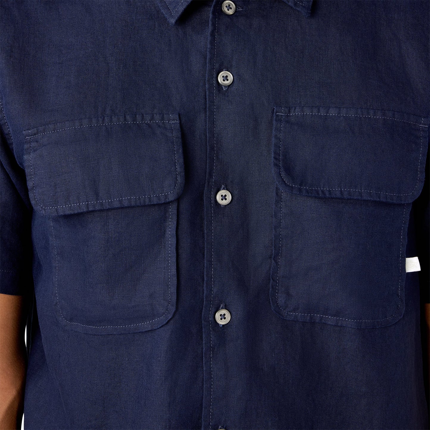 Short Sleeve Linen Work Shirt
