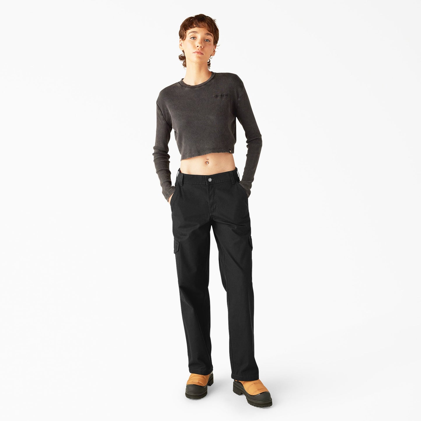 Women's Relaxed Fit Duck Canvas Cargo Pants