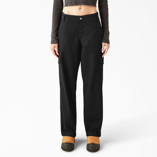 Women's Relaxed Fit Duck Canvas Cargo Pants