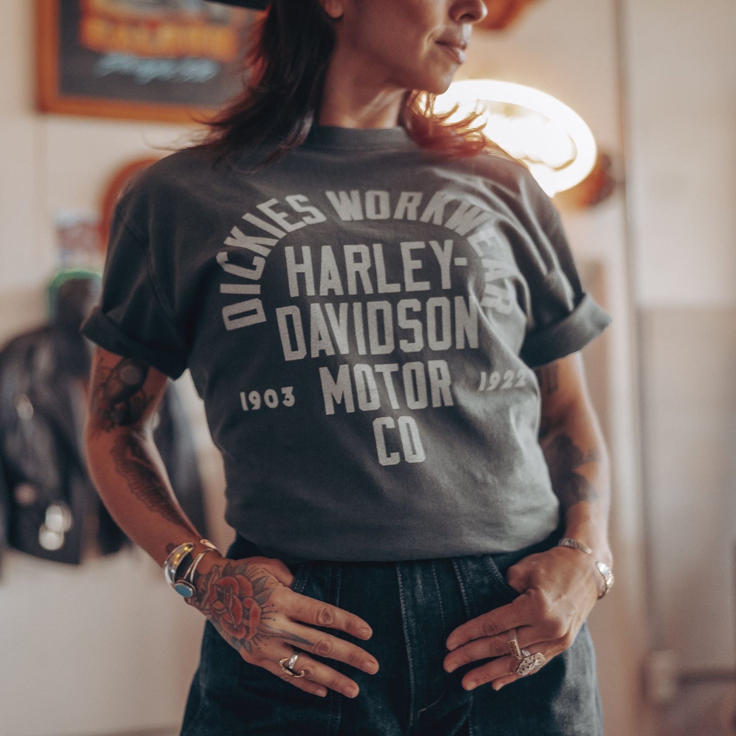 Dickies x Harley-Davidson® Vintage Wash Logo Graphic T-Shirt