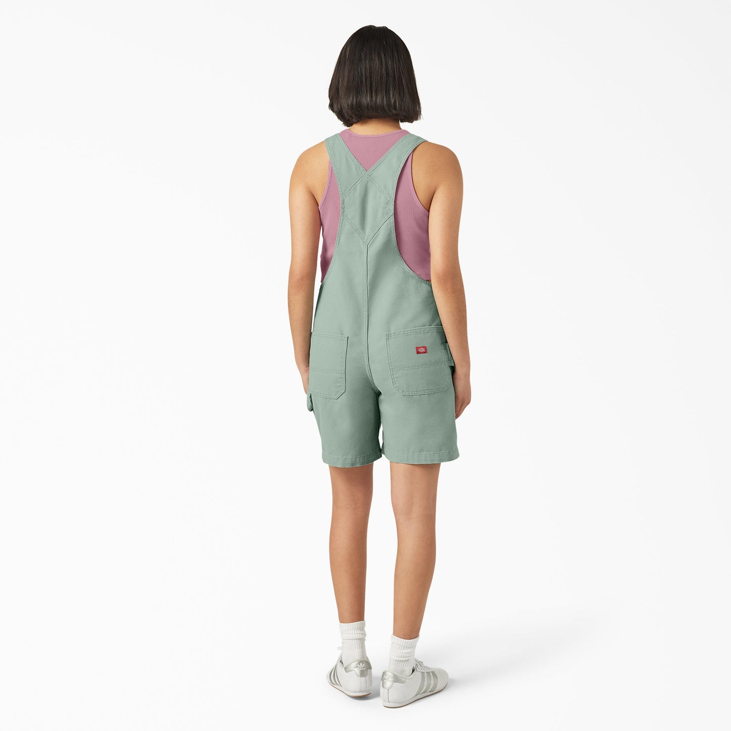 Women's Relaxed Fit Bib Shortalls, 7"