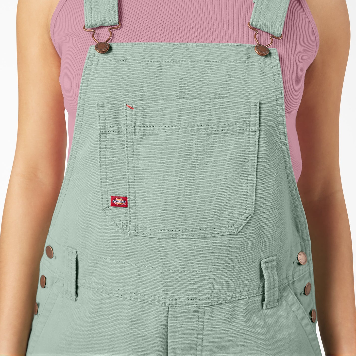 Women's Relaxed Fit Bib Shortalls, 7"