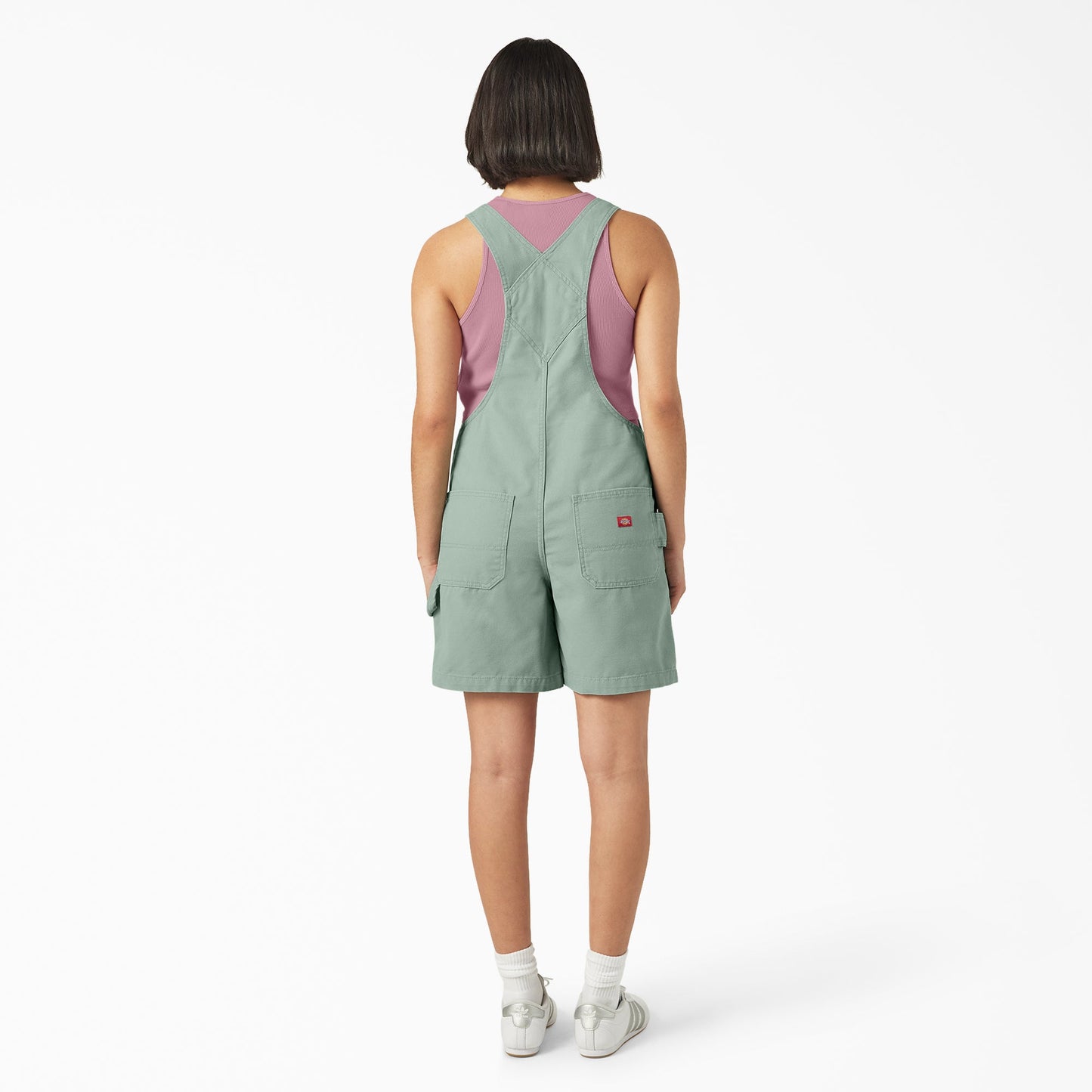 Women's Relaxed Fit Bib Shortalls, 7"