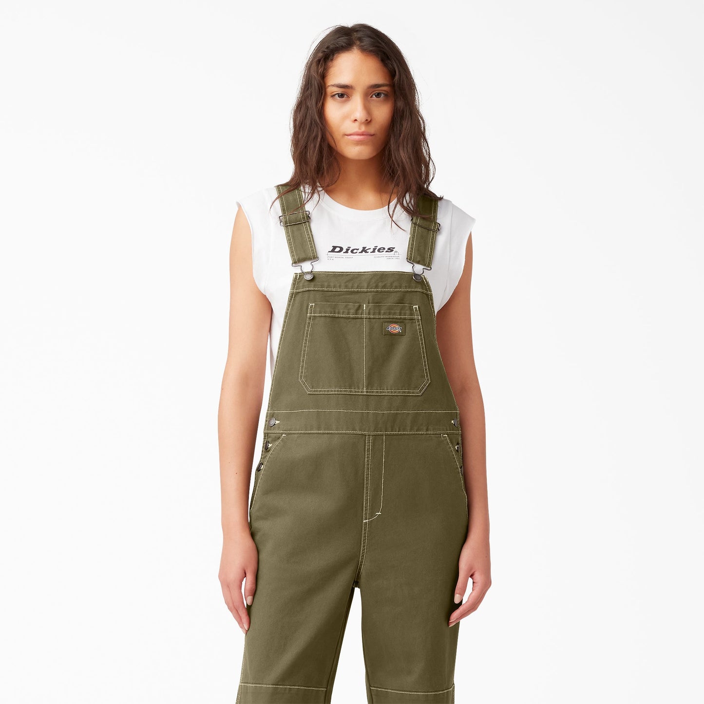 Women’s Cropped Carpenter Bib Overalls