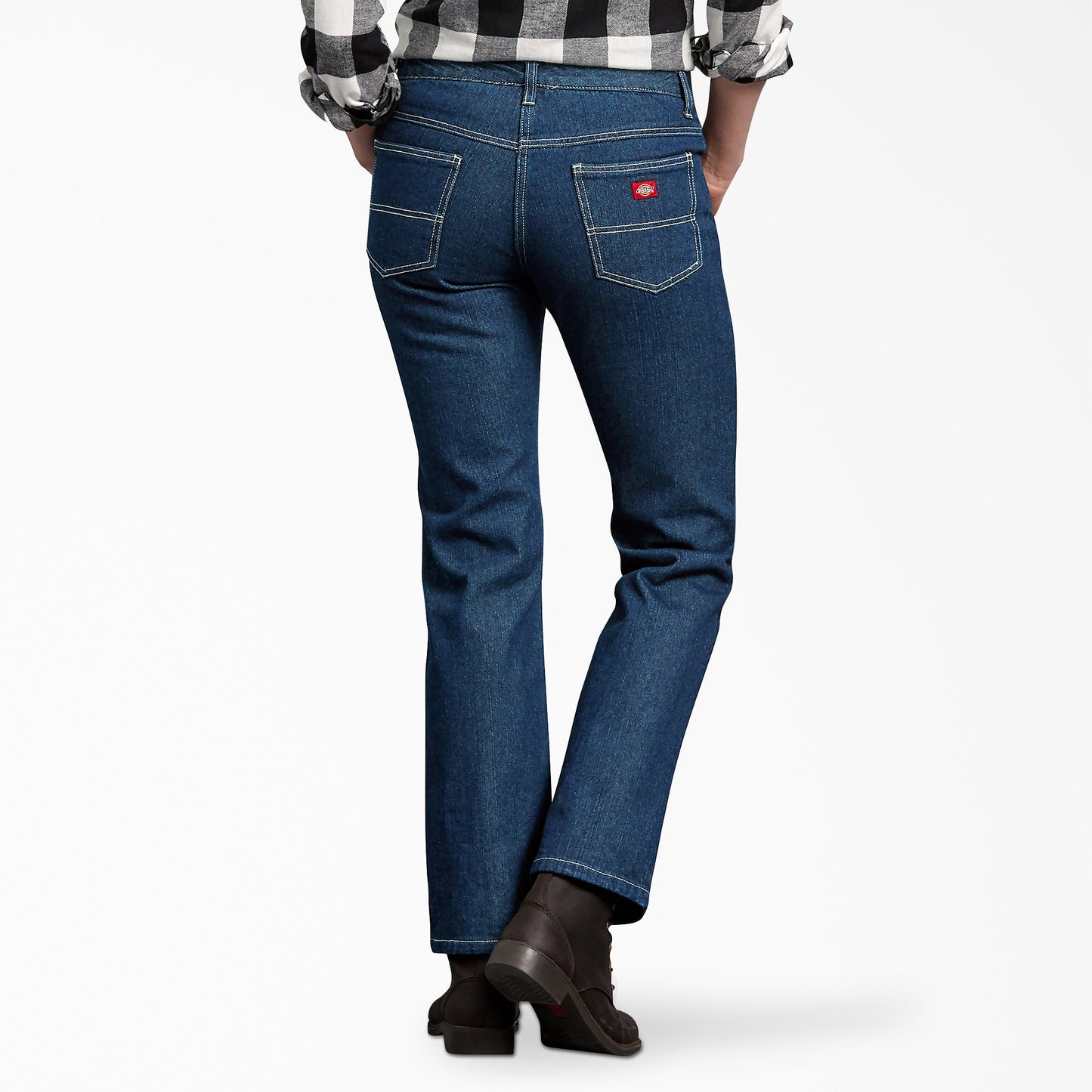 Women's Denim Flannel Lined Relaxed Fit Jeans