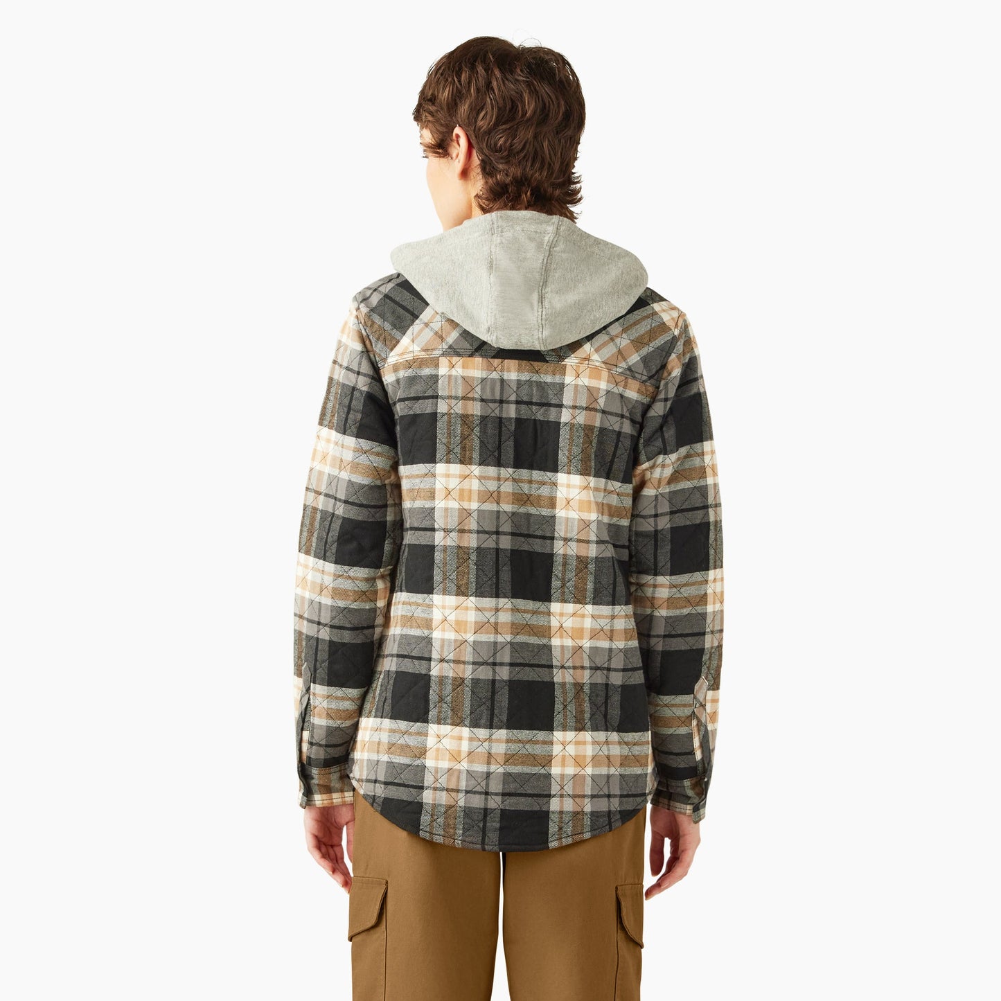 Women's Flannel Hooded Shirt Jacket