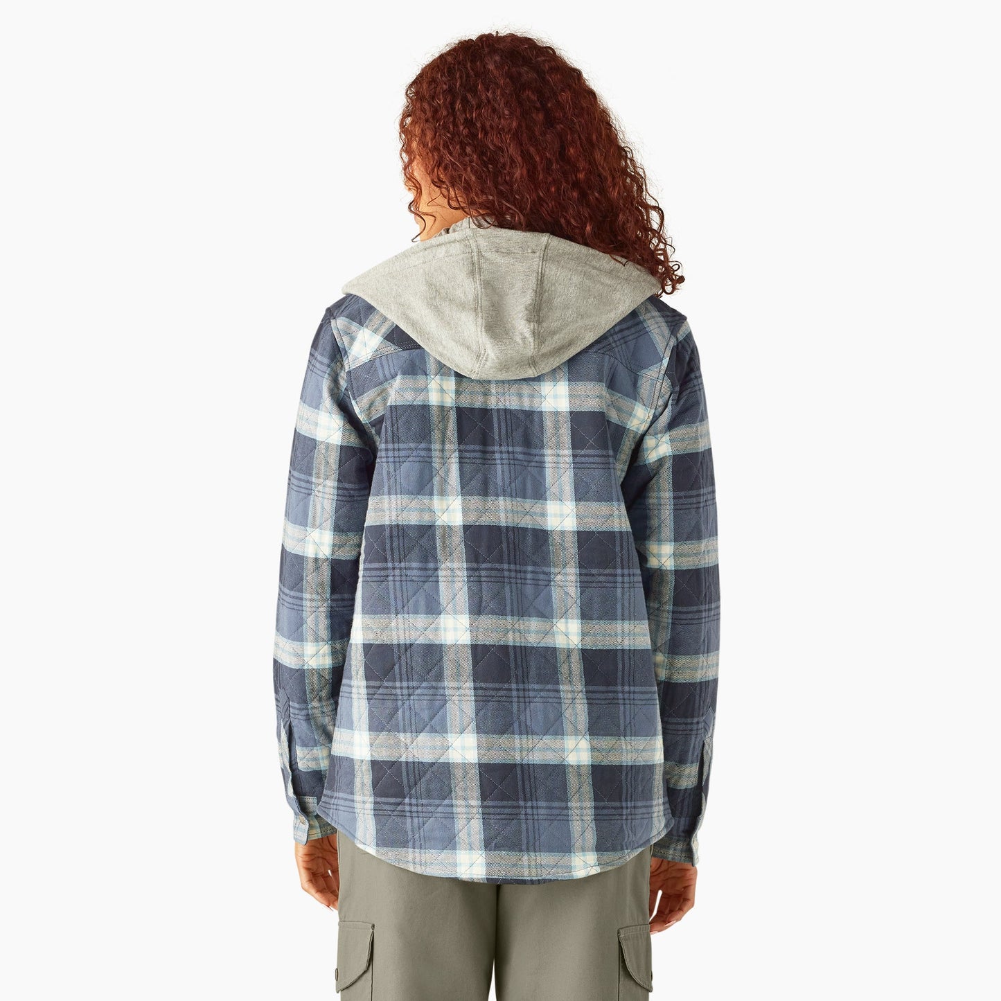 Women's Flannel Hooded Shirt Jacket