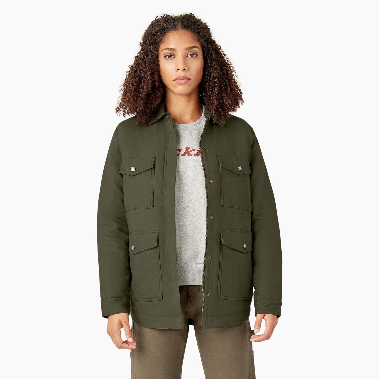 Women's Duck High Pile Fleece Lined Chore Coat