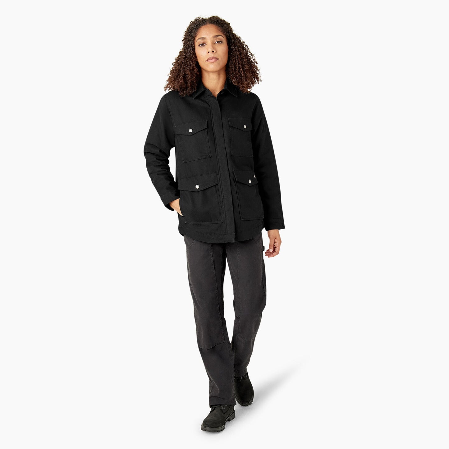 Women's Duck High Pile Fleece Lined Chore Coat