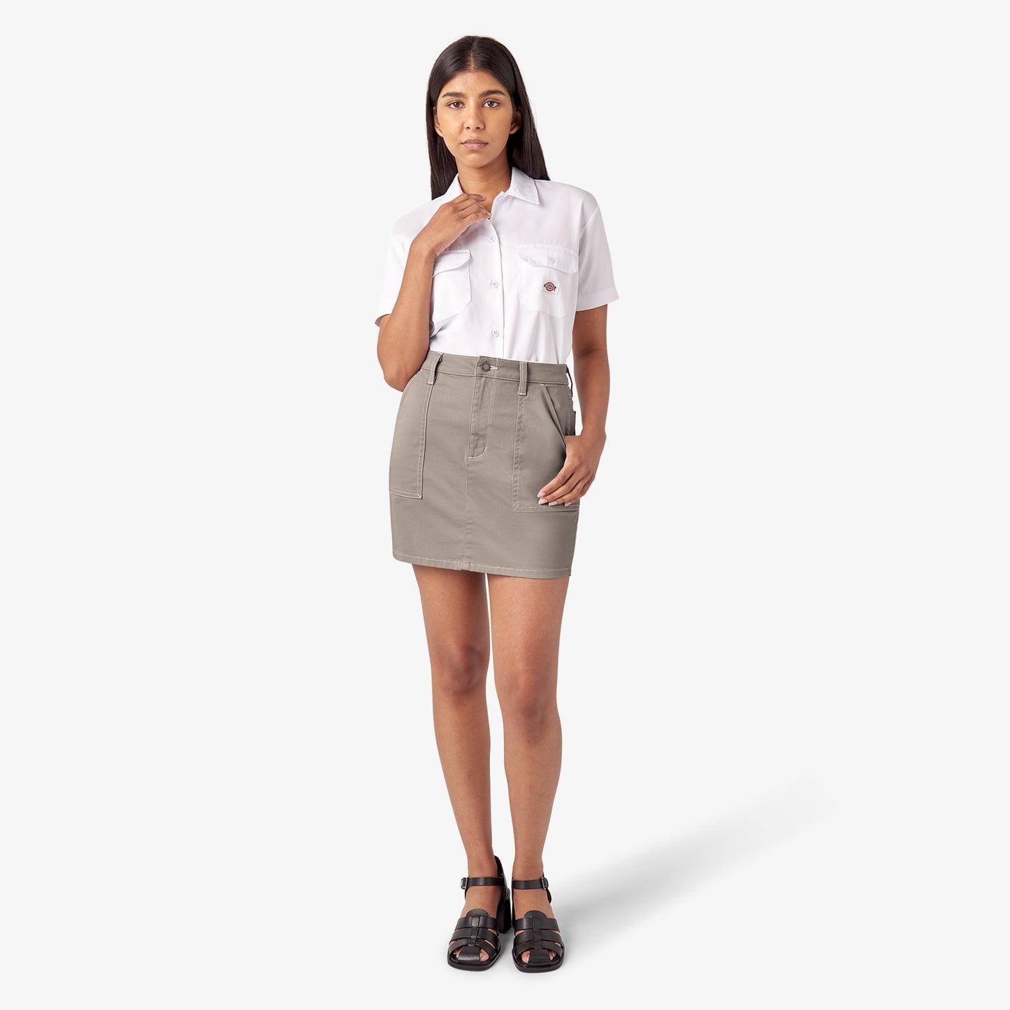 Women's High Waisted Carpenter Skirt
