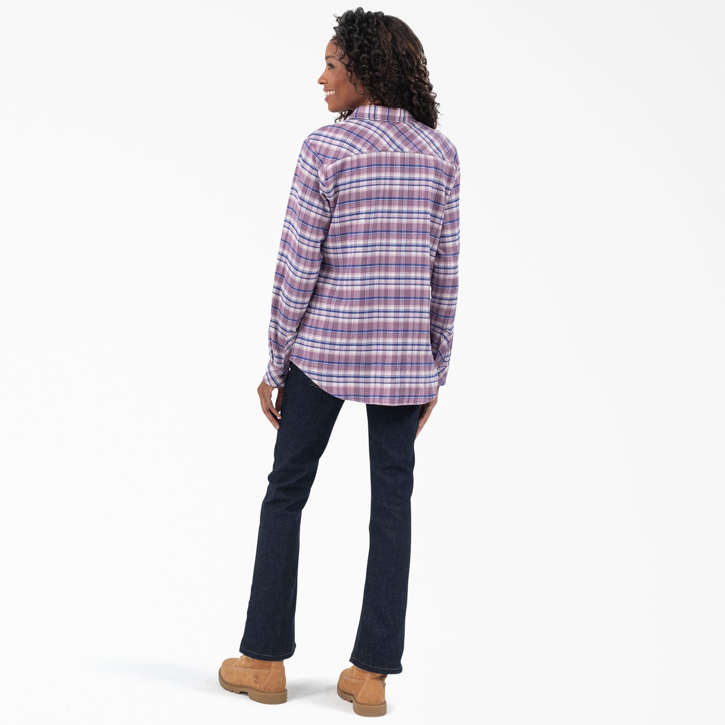Women's Plaid Flannel Long Sleeve Shirt