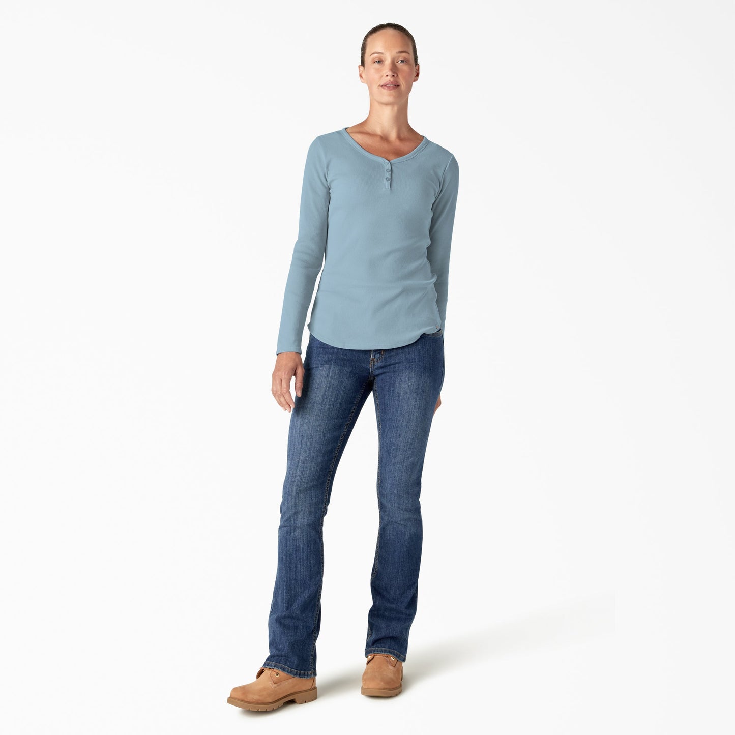 Women's Henley Long Sleeve Shirt