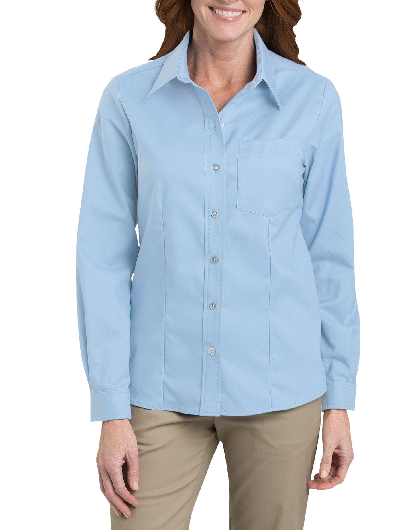 Women's Long Sleeve Stretch Oxford Shirt