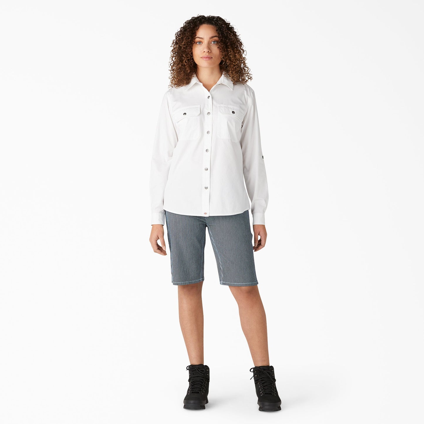 Women’s Long Sleeve Roll-Tab Work Shirt