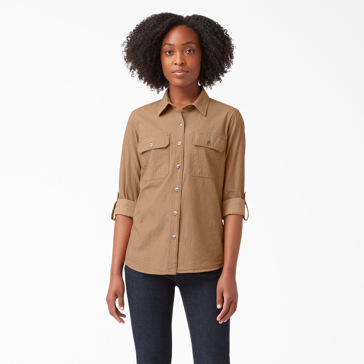 Women’s Long Sleeve Roll-Tab Work Shirt
