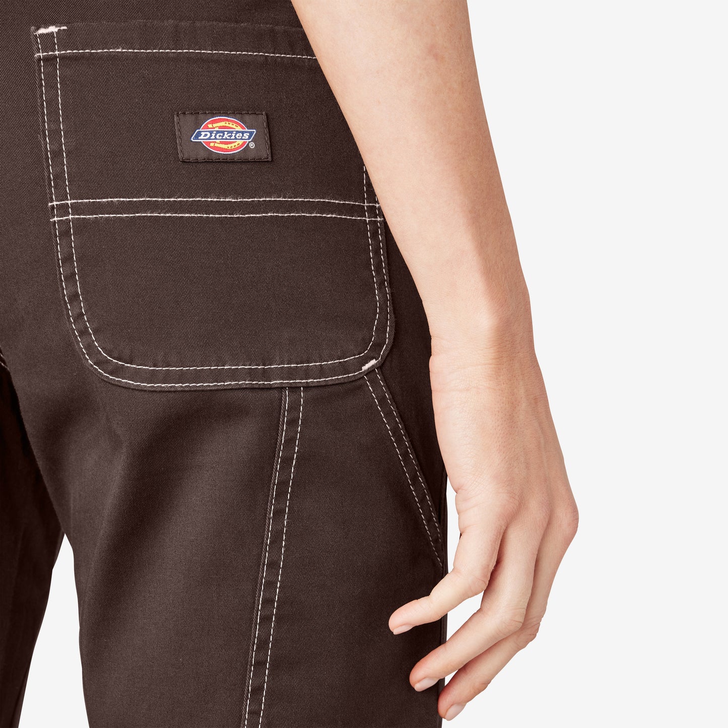 Women's Slim Straight Fit Roll Hem Carpenter Pants