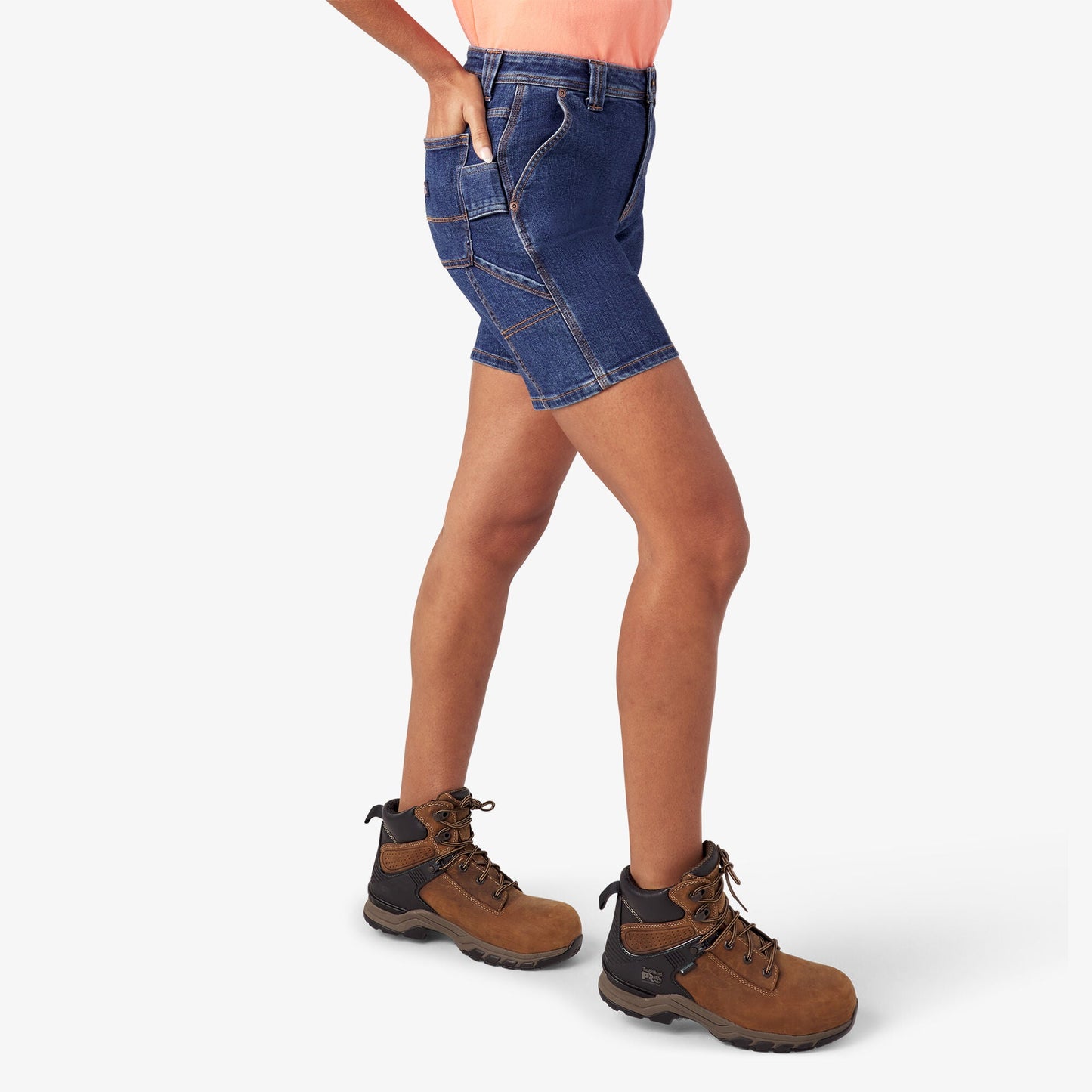 Women’s Relaxed Fit Denim Carpenter Shorts, 7"