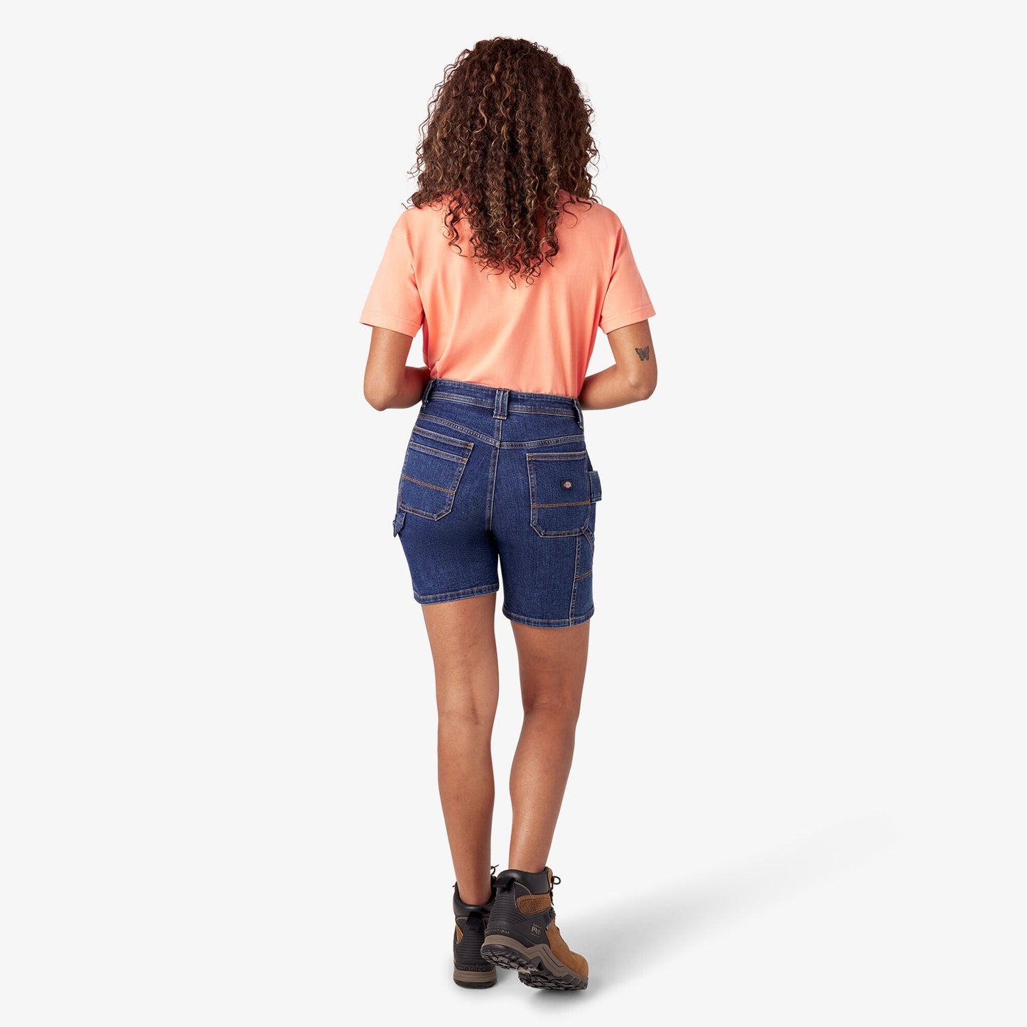 Women’s Relaxed Fit Denim Carpenter Shorts, 7"