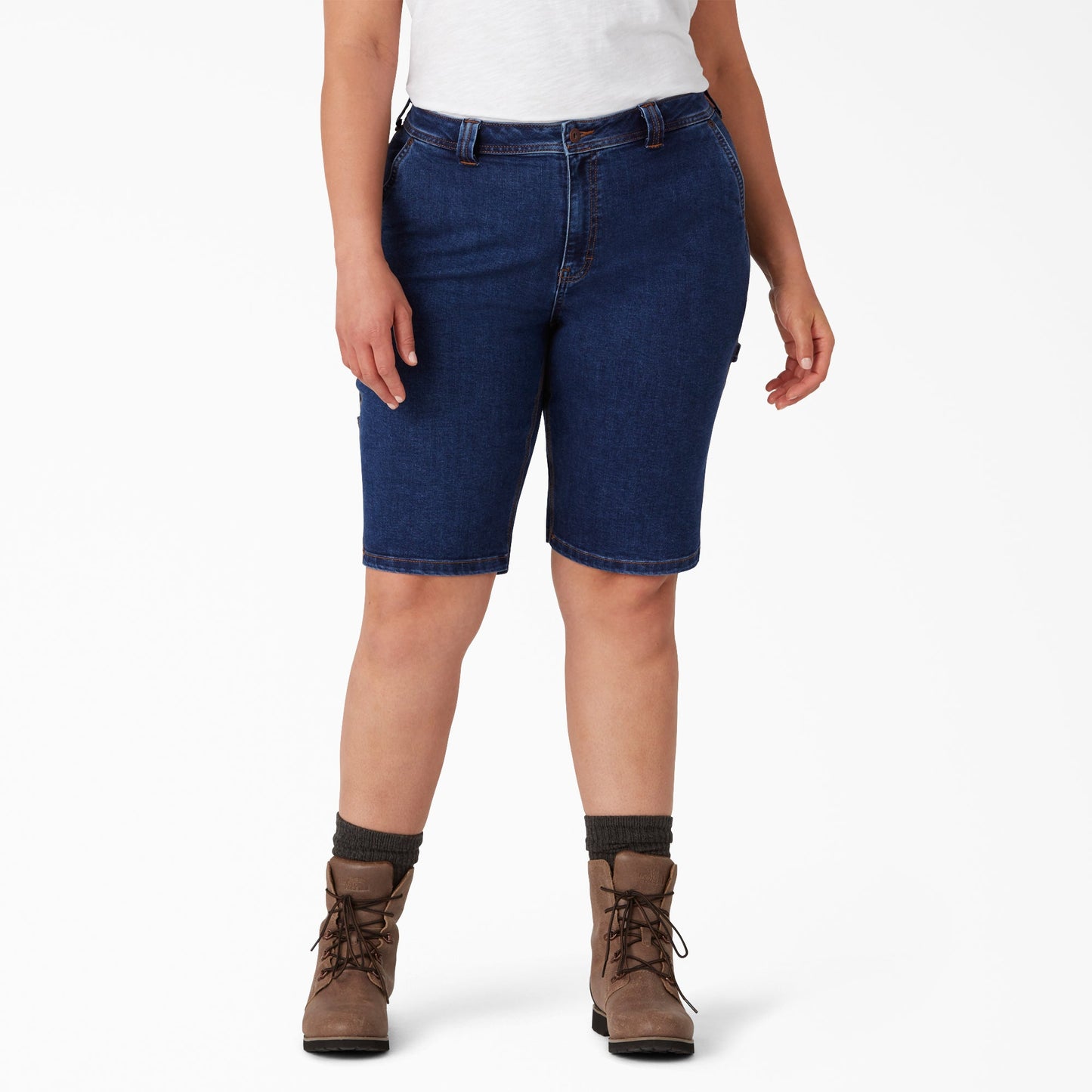 Women’s Plus Relaxed Fit Carpenter Shorts, 11"