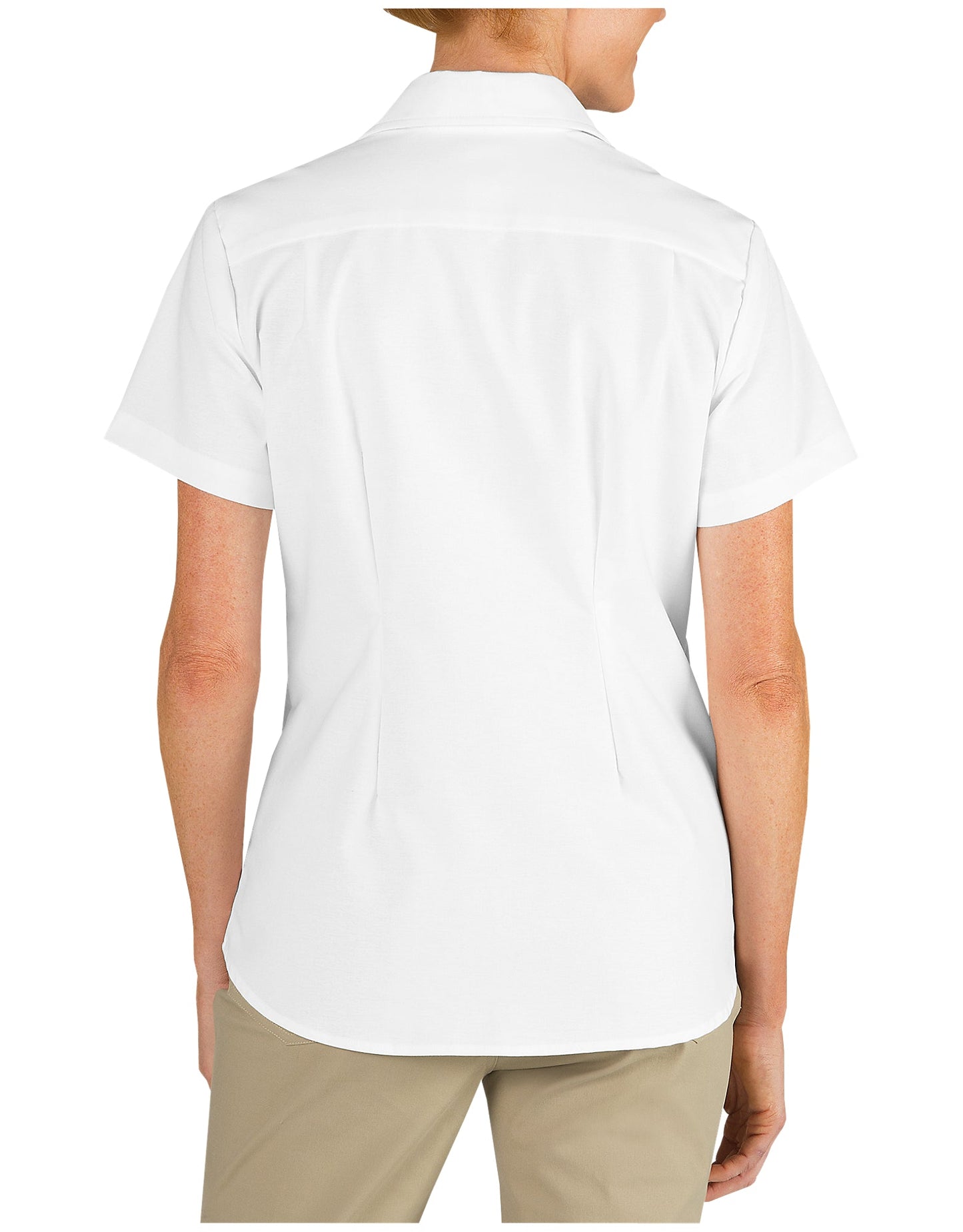 Women's Short Sleeve Stretch Oxford Shirt