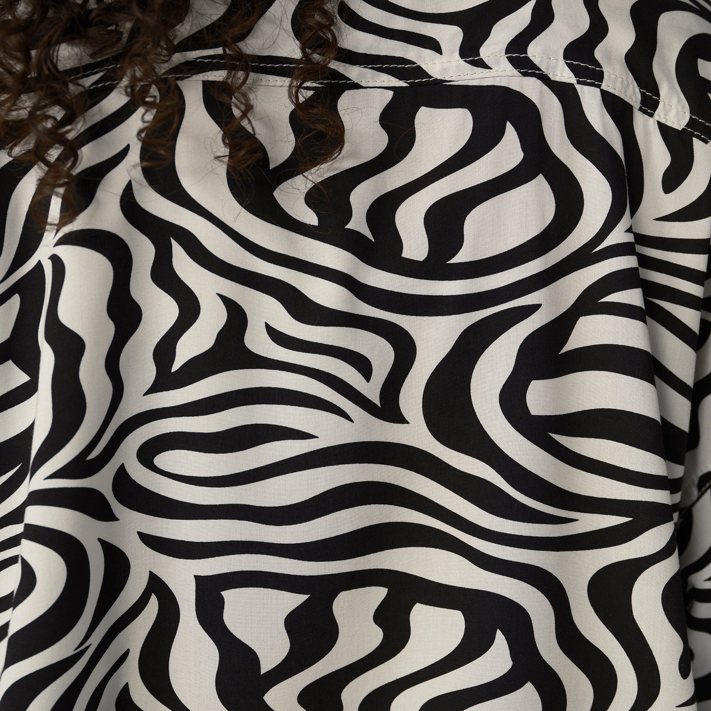 Women's Zebra Print Work Shirt