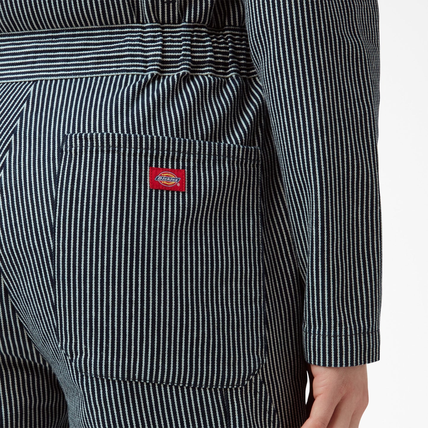 Women's Relaxed Fit Long Sleeve Hickory Stripe Coveralls