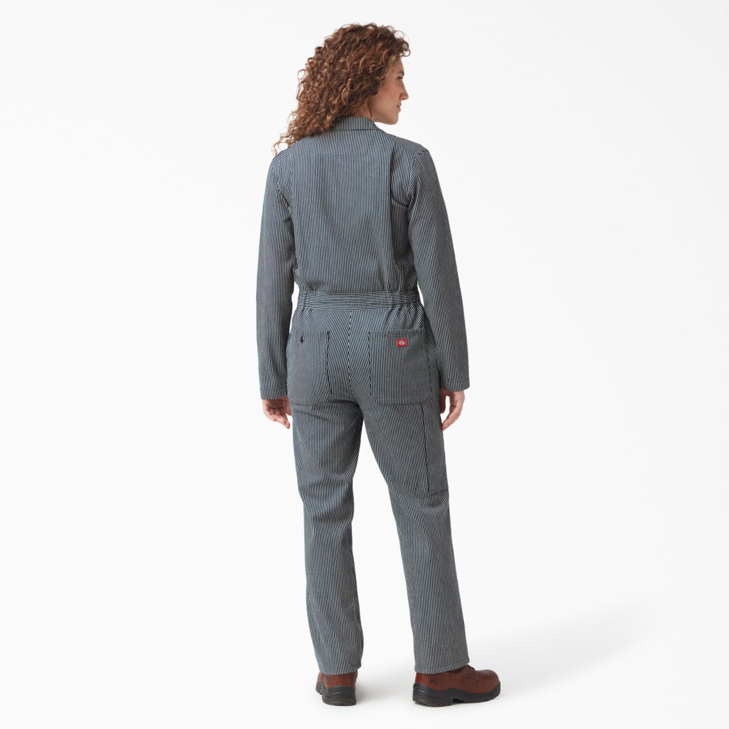 Women's Relaxed Fit Long Sleeve Hickory Stripe Coveralls