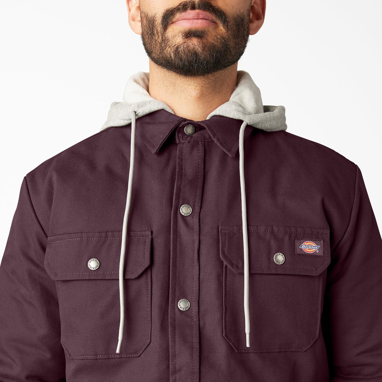 Duck Hooded Shirt Jacket