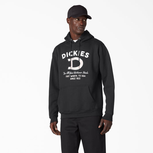 Distressed Ox Collar Graphic Hoodie
