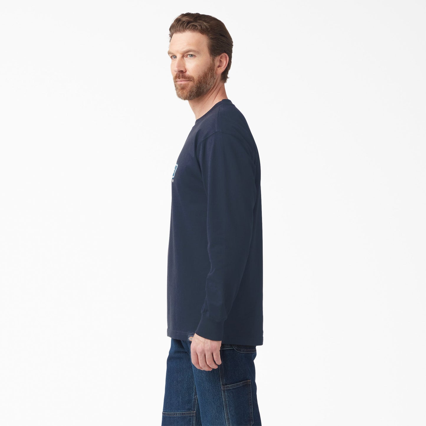 Tri-Color Logo Graphic Long Sleeve T-Shirt