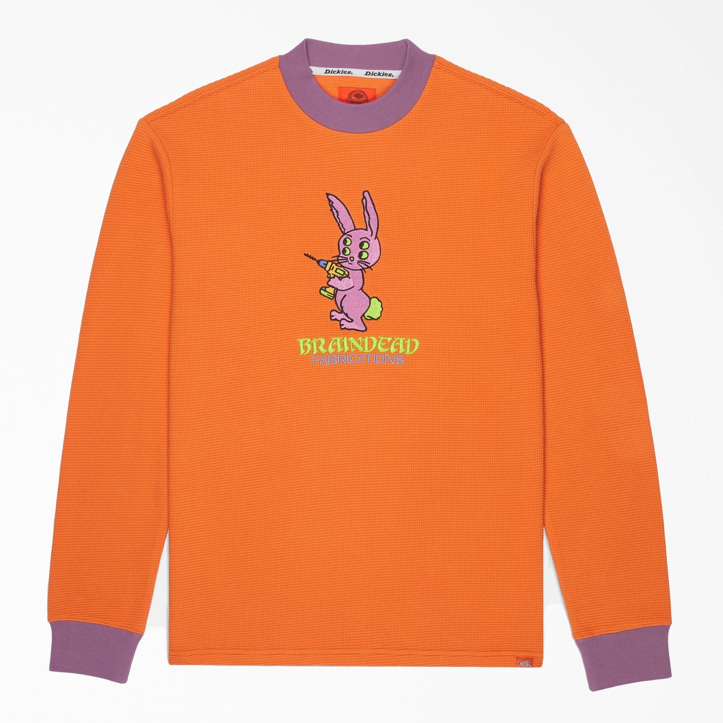Brain Dead Embroidered Waffle Knit Sweater