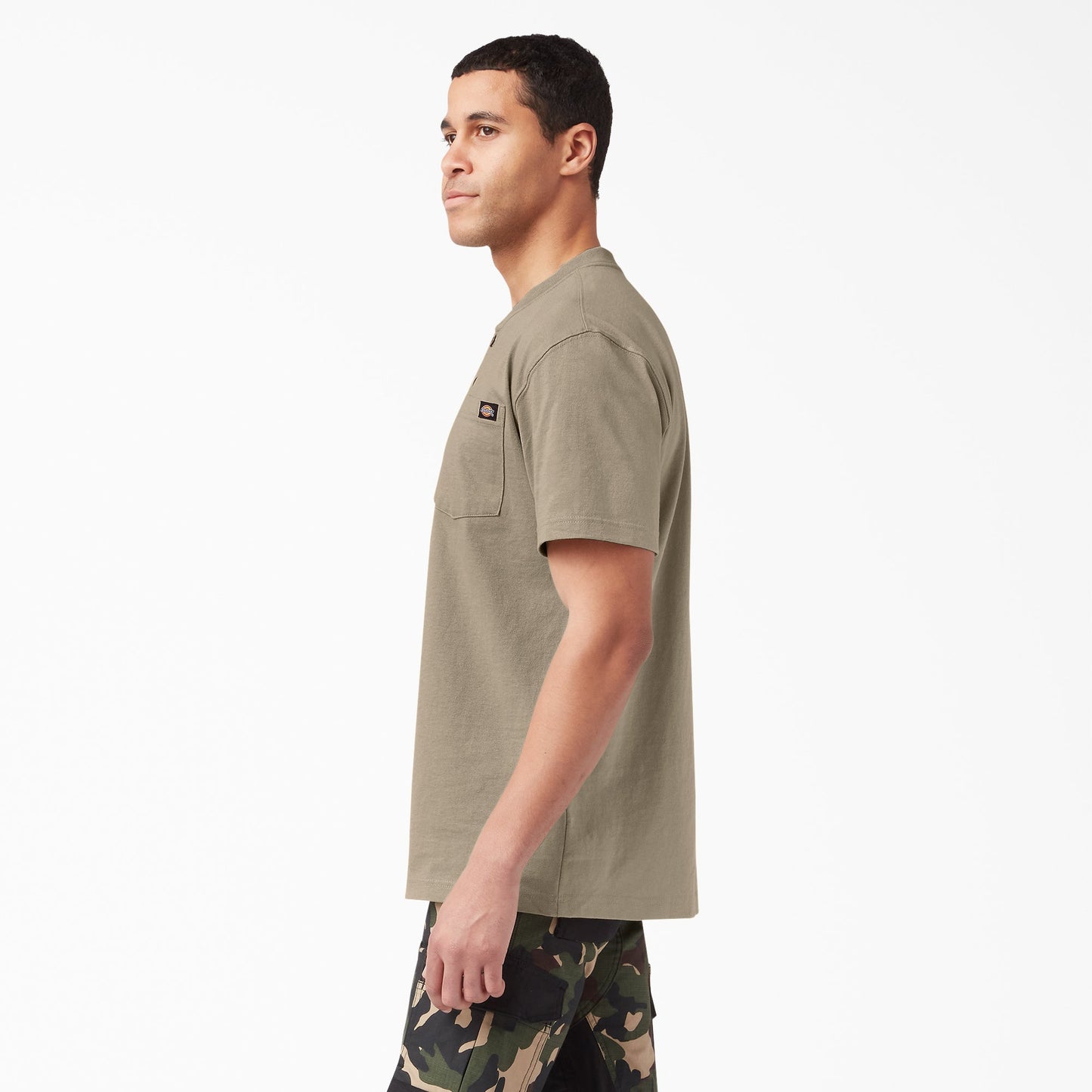 Heavyweight Short Sleeve Henley T-Shirt