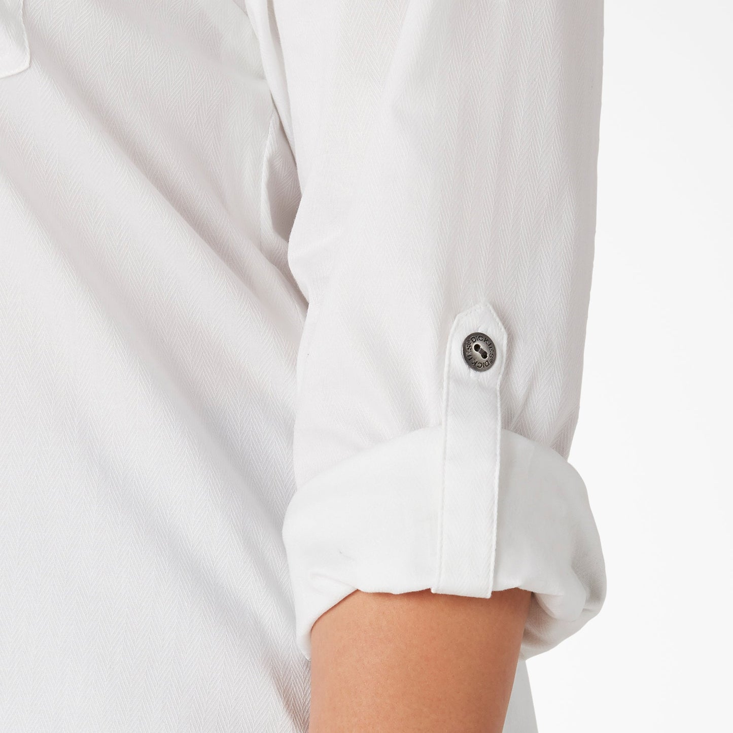 Women’s Plus Long Sleeve Roll-Tab Work Shirt