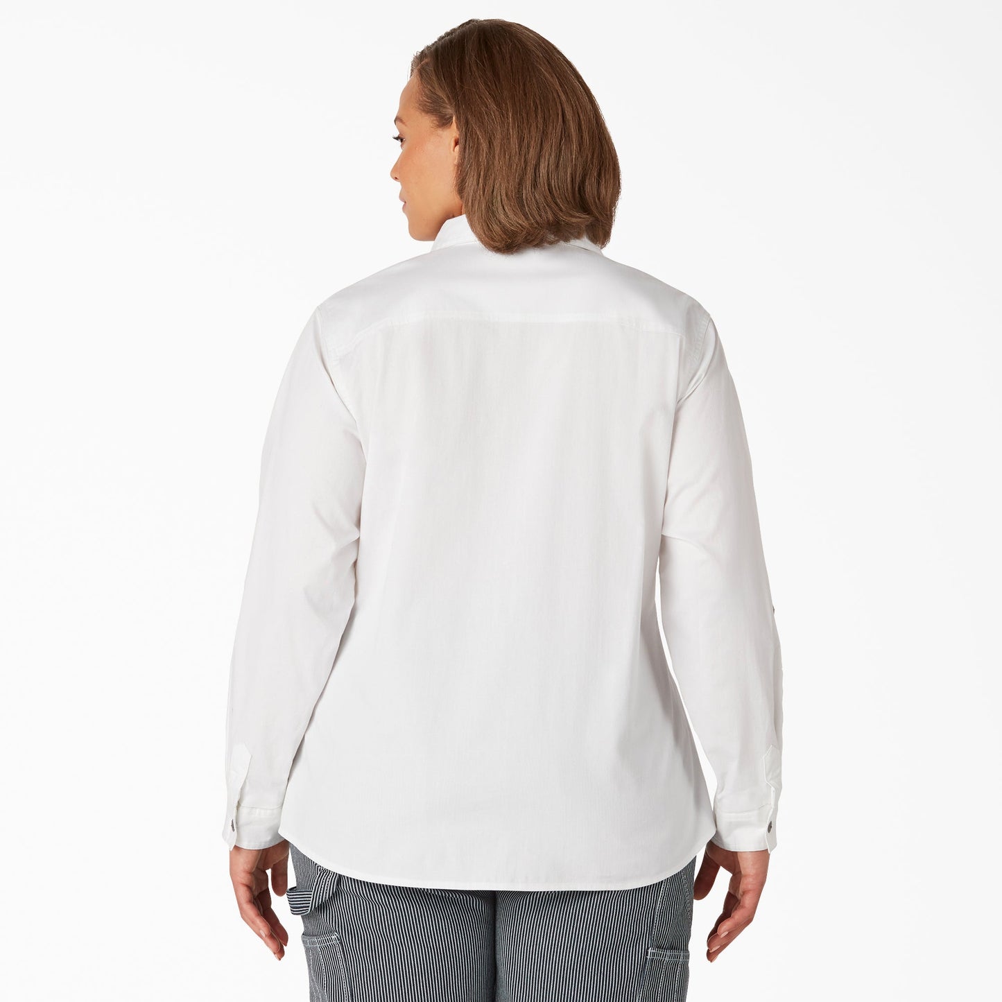 Women’s Plus Long Sleeve Roll-Tab Work Shirt