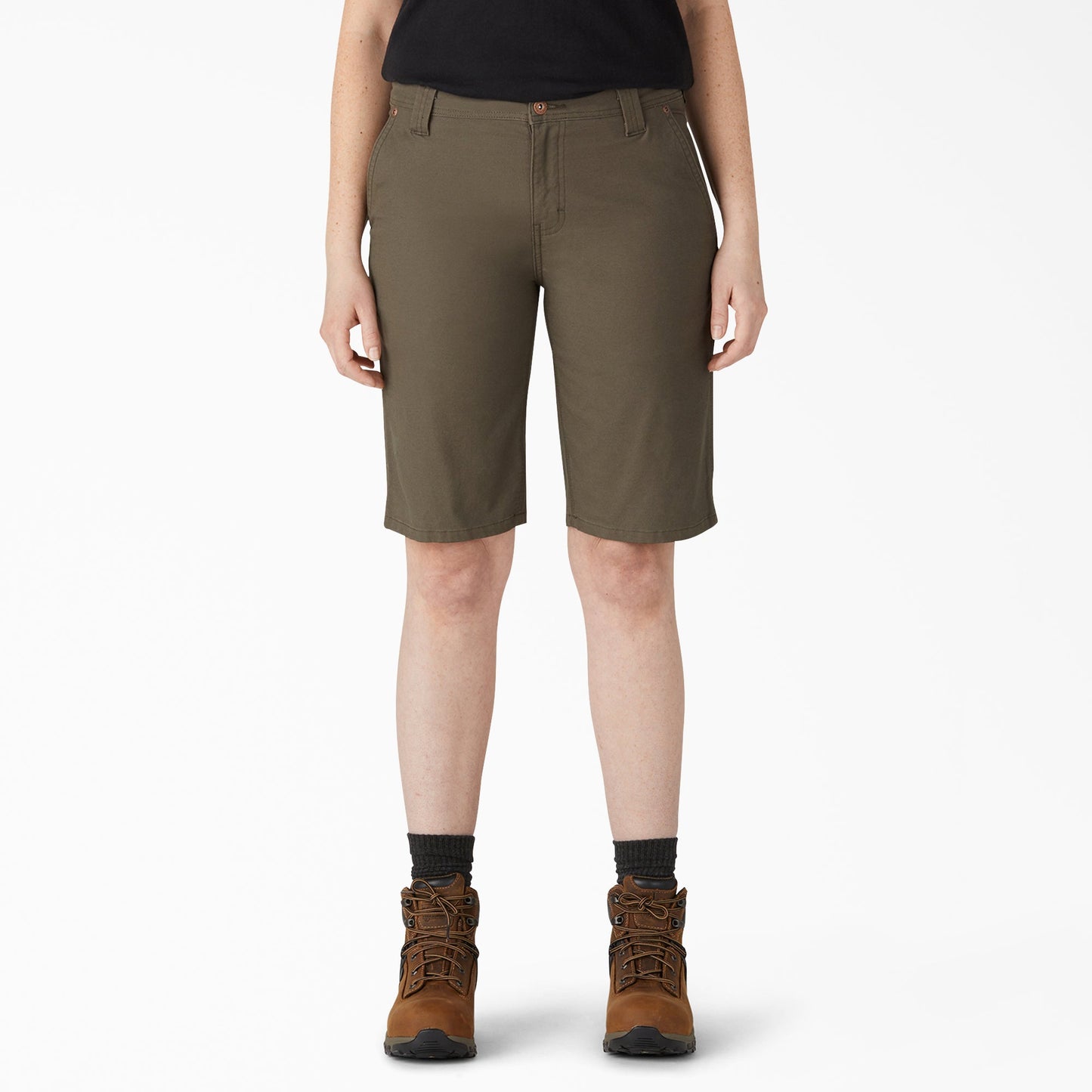 Women’s Relaxed Fit Duck Carpenter Shorts, 11"