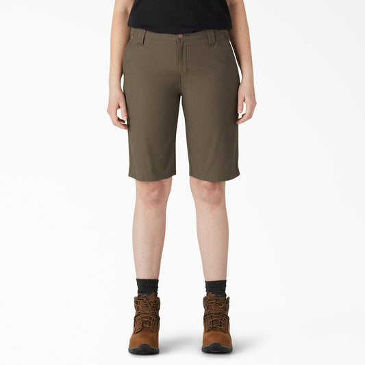 Women’s Relaxed Fit Duck Carpenter Shorts, 11"