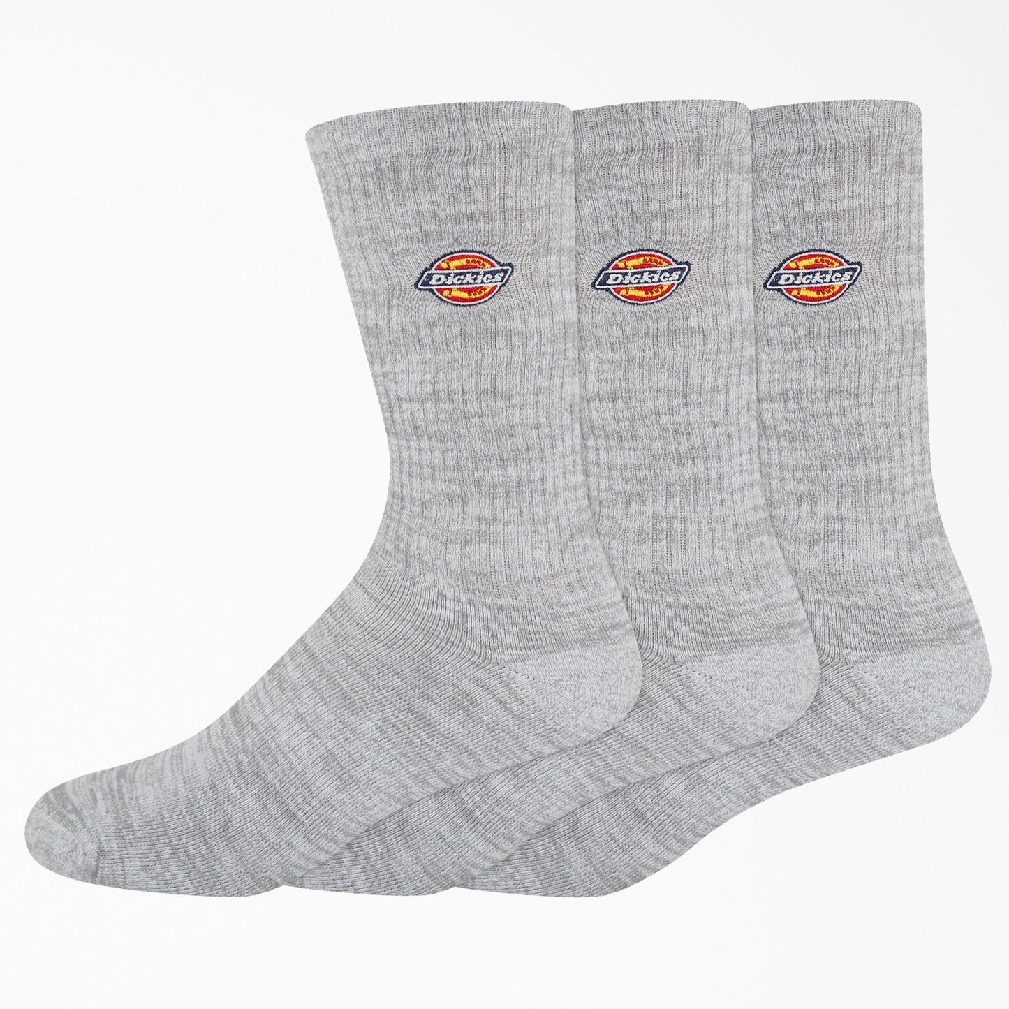 Dickies Embroidered Crew Socks, Size 6-12, 3-Pack