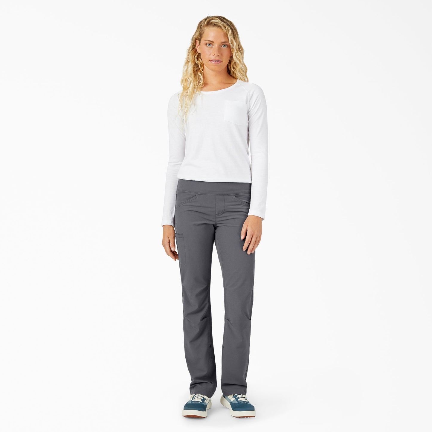 Women's Cooling Relaxed Straight Fit Roll-Up Pants